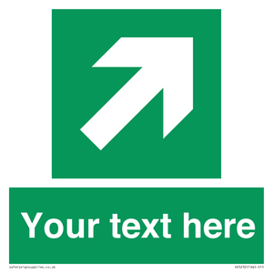 Custom Arrow Top Right Sign